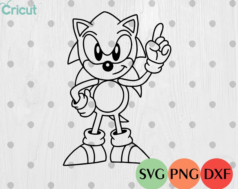 Download Sonic SVG and PNG Digital Files Perfect for your Cricut ...