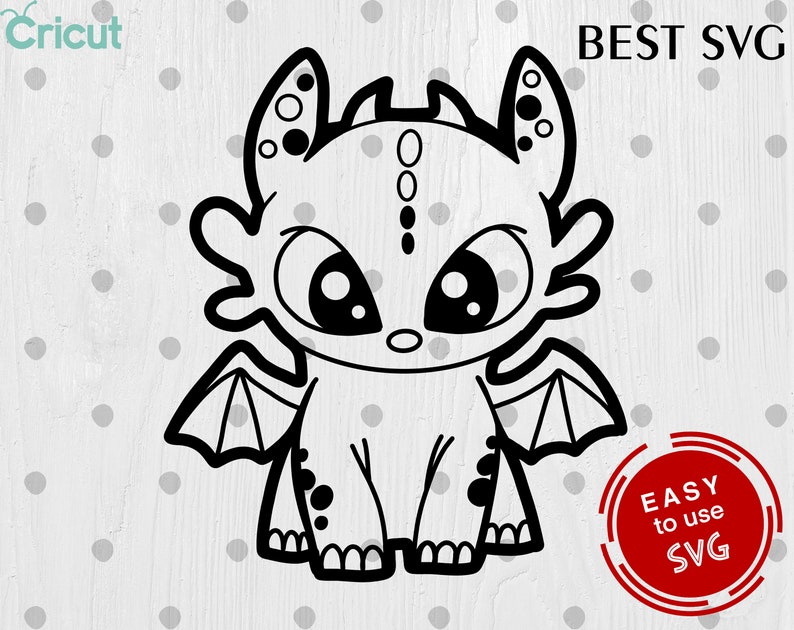 Download Dragon Toothless SVG Cricut svg Silhouette Cut File | Etsy