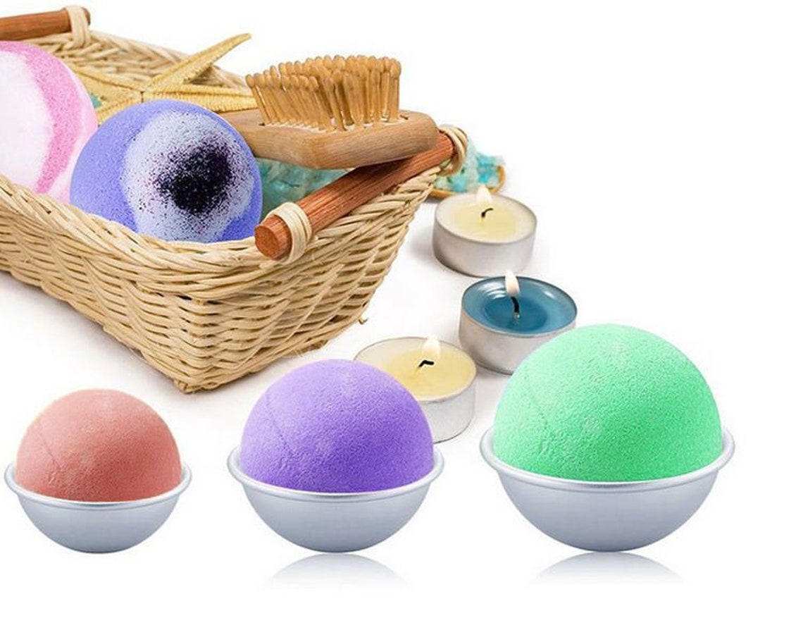 2PCS Sphere Bath Bomb Mold 3D Bath Bomb Mold Etsy