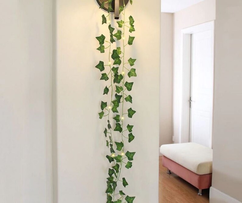 Artificial Leaf Ivy Garland String Lights Vines Fairy Night Etsy