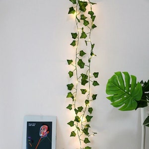 Artificial Leaf Ivy Garland String Lights vines, Fairy Night Light Home Wedding, Birthday Party, Garden Decoration