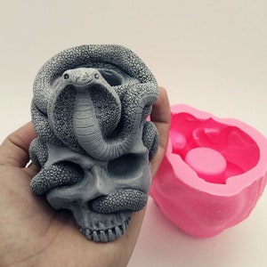 Silicone moule 3D crâne gâteau moule résine plâtre chocolat bougie moule à... Silicone moule 3D crâne gâteau moule résine plâtre chocolat bougie moule à...