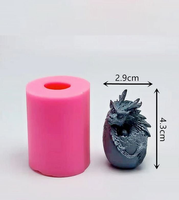 3D Dragon Egg Silicone Candle Mold Shattered Dinosaur & T-Rex Cake Animal  Wild Zoo Chocolate