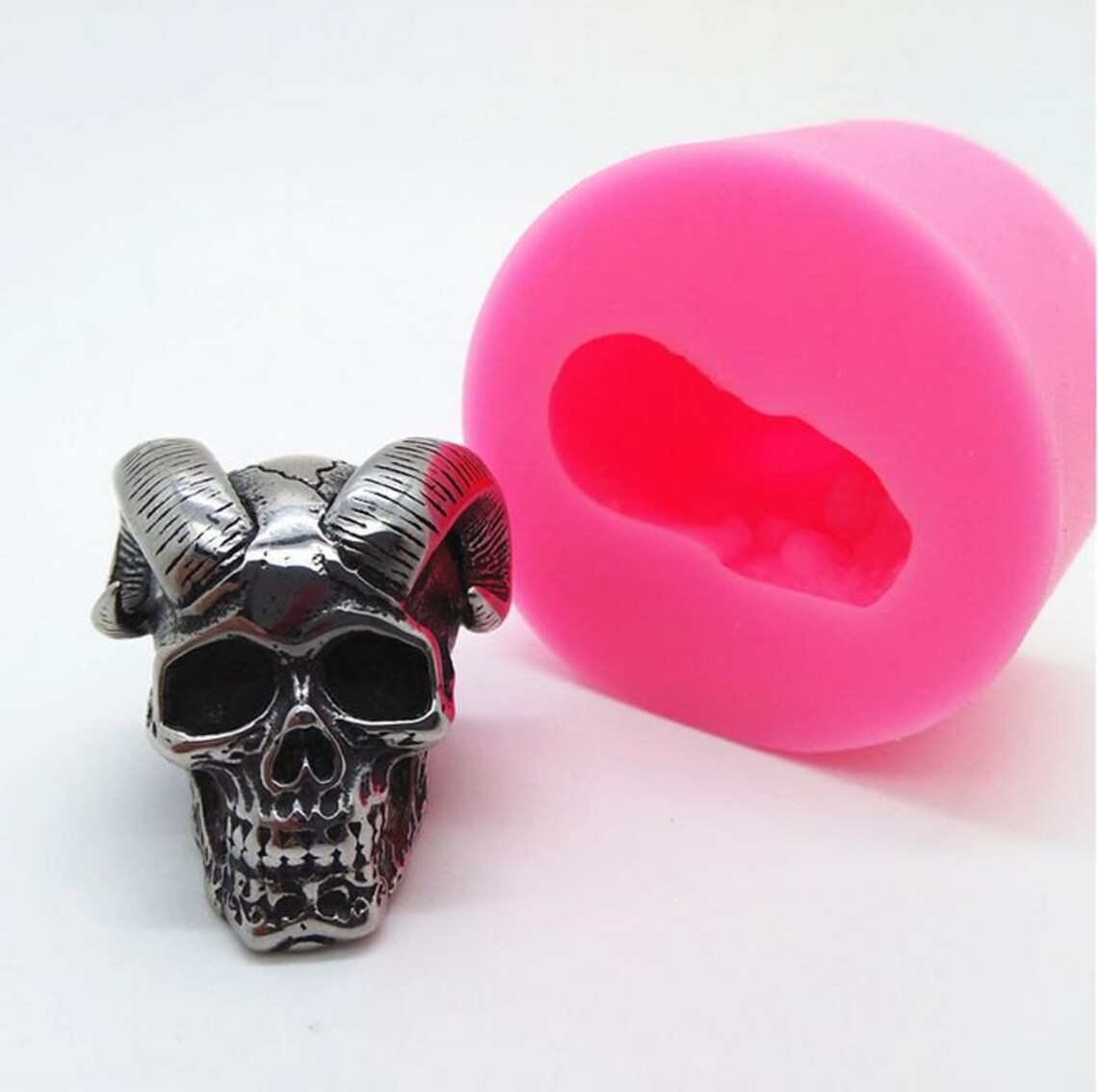 3D Mini Skull Silicone Mold Candle Plaster Silicone Mold Etsy