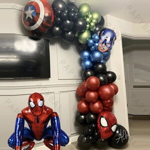  Decoraciones de Spiderman para fiesta de cumpleaños, decoraciones  de cumpleaños de Spiderman con un globo de Spiderman Airwalker, globos de  Spiderman, pancarta y una guirnalda de spides para fiesta de Spiderman 
