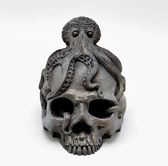 Pattern Skull Silicone Mold for DIY Resin Concrete Plaster Decoration  Making