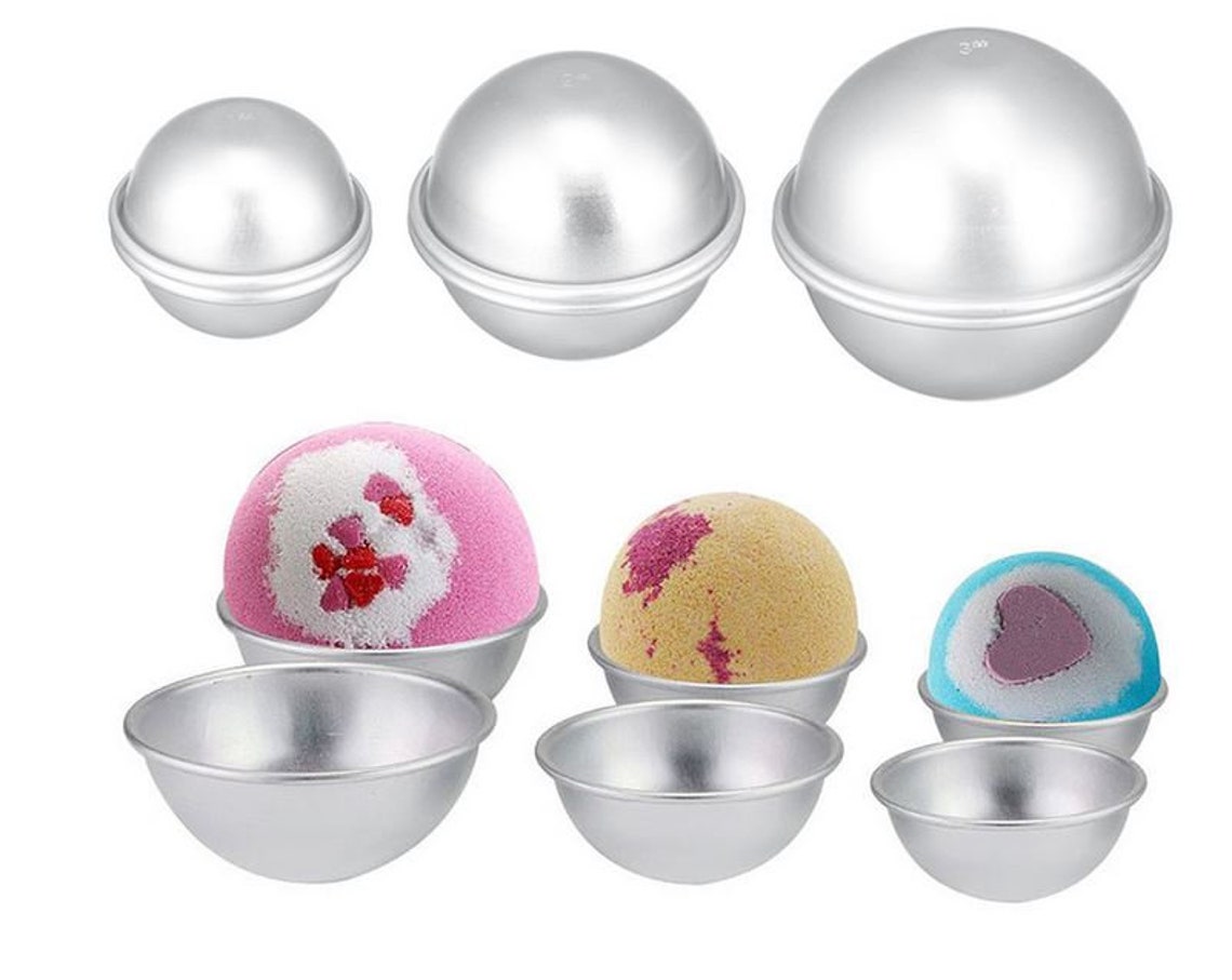 2PCS Sphere Bath Bomb Mold 3D Bath Bomb Mold Etsy