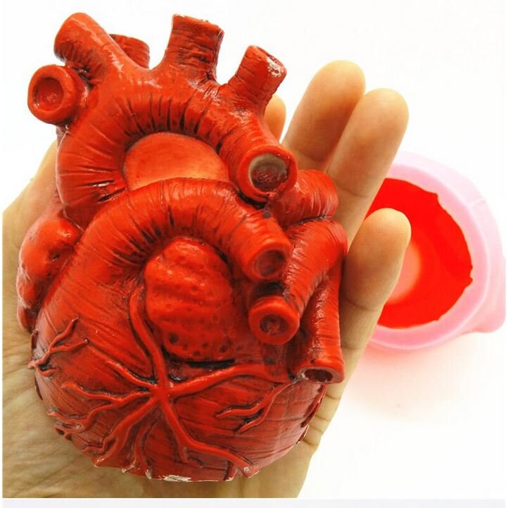 Silicone Heart Shape Molds 8.6*8*7.2 Cm 3D Silicone Molds Candle Molds  Silicone Shapes DIY: أفضل المنتجات في متجر Joom Geek الإلكتروني
