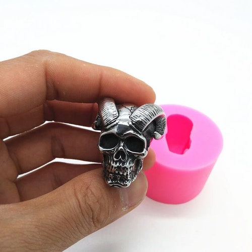 3D Mini Skull Silicone Mold Candle Plaster Silicone Mold Etsy
