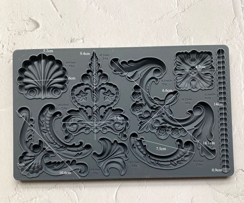 Relief Decorative Silicone Mold Plaster Silicone Mold Cake Etsy