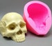 3D skull silicone mold, candle plaster silicone mold, cake mold, chocolate mold, decoration tools 