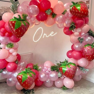 Strawberry Balloon Boxes Berry First Birthday Party Decorations Sweet One Party  Supplies Berry Party Decor 