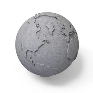 3D Globe Concrete silicone mold, Globe earth, candle plaster silicone mold, cake mold, chocolate mold, decoration tools, Flowerpot mold