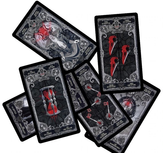 Cute Tarot Cards Deck of Magic Witch Divination Fate Table Game Online  English Version 78 Card Family Party Board Games Card