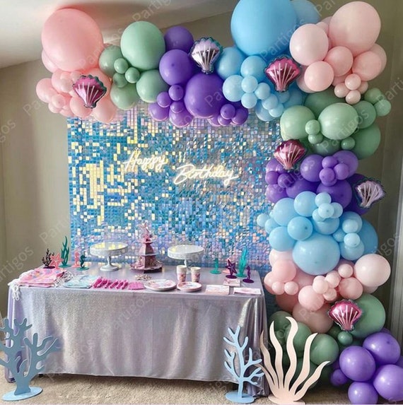 Mermaid baby cheap shower balloons