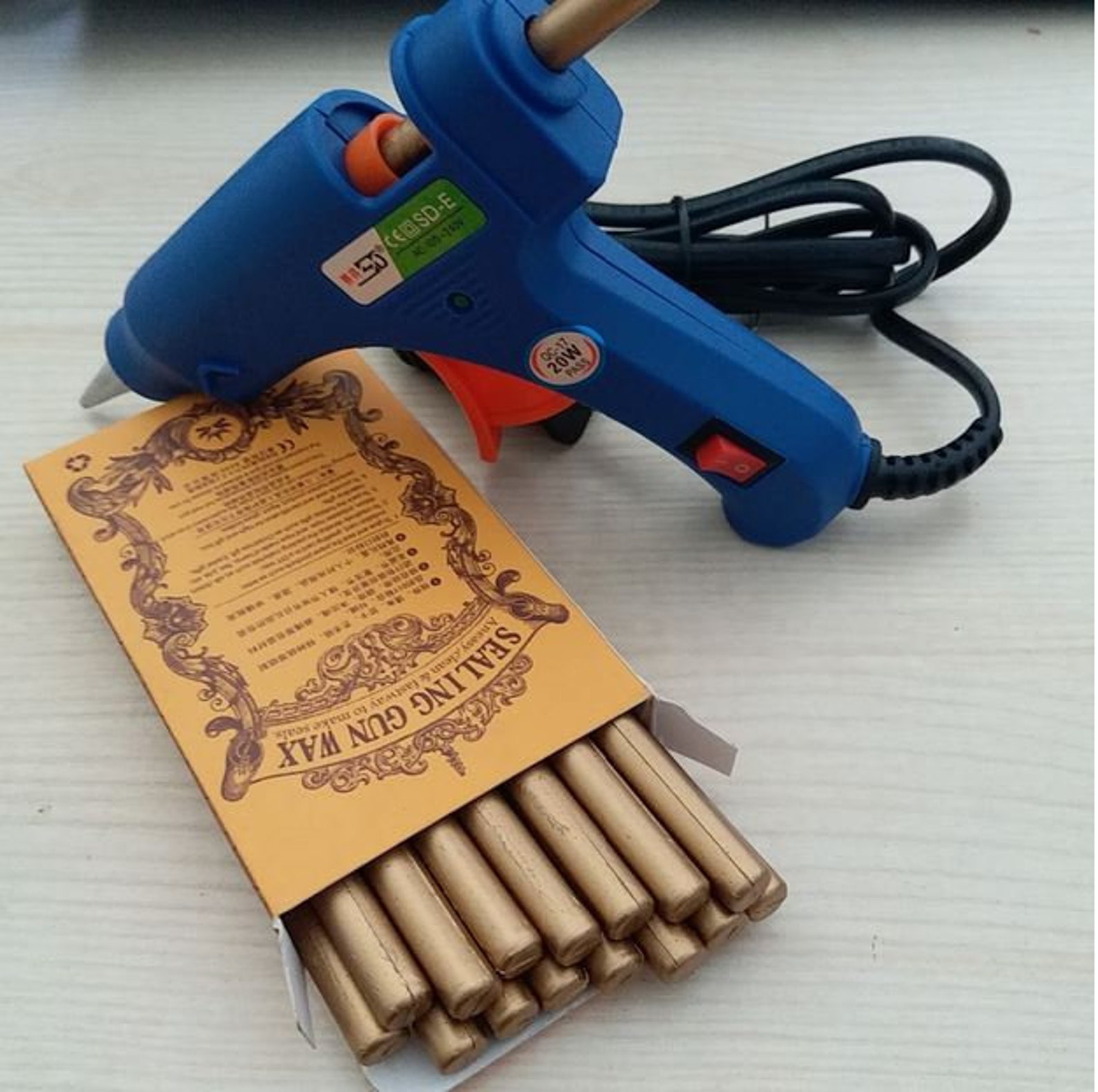 16 Pcs Sealing Wax Stick with 20W Hot Glue Gun Etsy