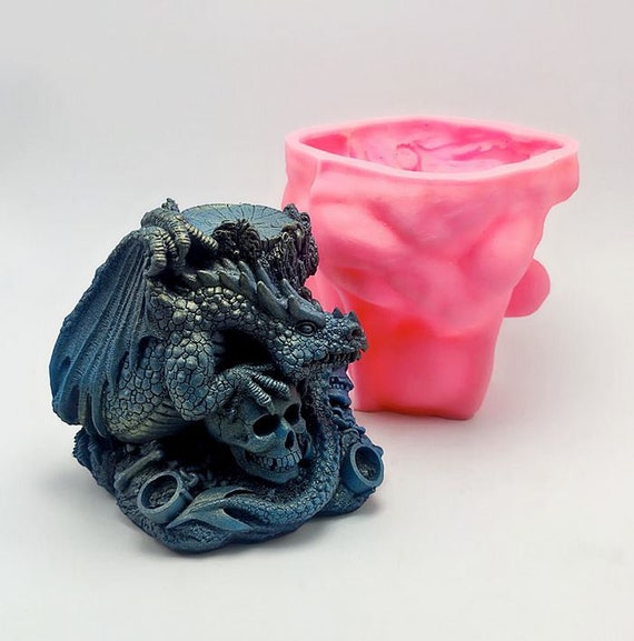 Ancient Chinese Dragon Silicone Mold Flying Dragons Resin Epoxy