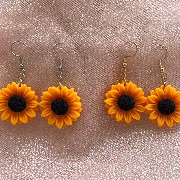 Lovely Sunflower Earrings