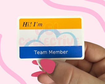 Cloud 9 Name Tag Sticker