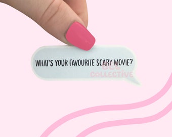 SCREAM (Movie) What's Your Favourite Scary Movie? Sticker