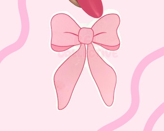 Pink Bow Sticker
