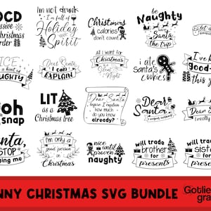 Funny Christmas SVG Bundle, Christmas Quotes Bundle svg, Silly Christmas sayings SVG, Silly Winter quotes, Funny Winter sayings