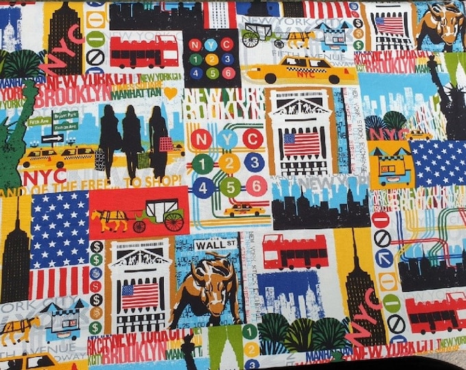 New York City Fabric NYC Fabric 100 Cotton FQ Ships 1 Business Day Etsy