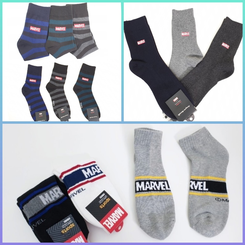 3 MARVEL Socks for S~M size,Birthday Gifts.