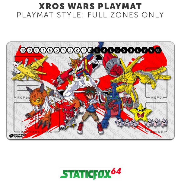Xros Wars Shoutmon Digimon Card Game Playmat