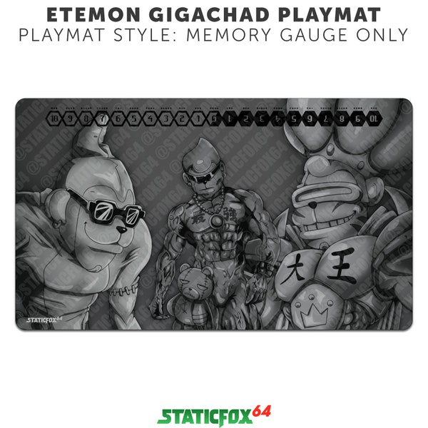 Etemon Gigachad Digimon Card Game TCG Playmat