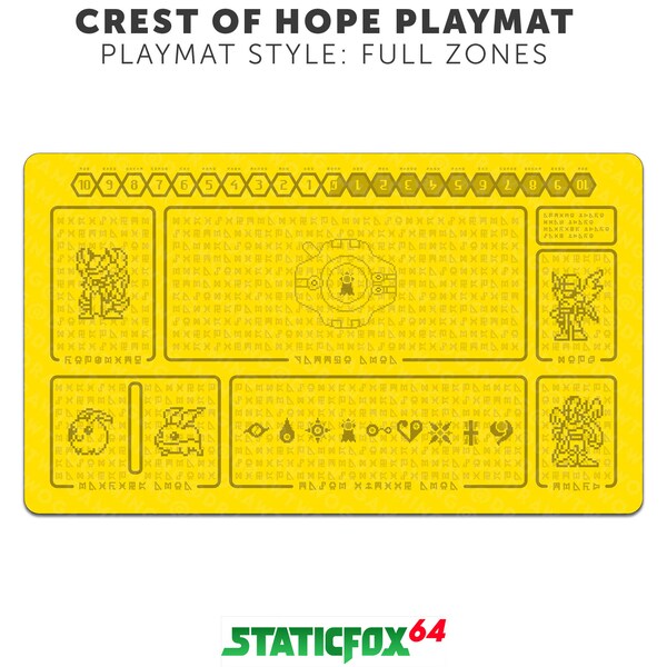 Crest of Hope Patamon Line Digimon Card Game Pixel Sprite Playmats