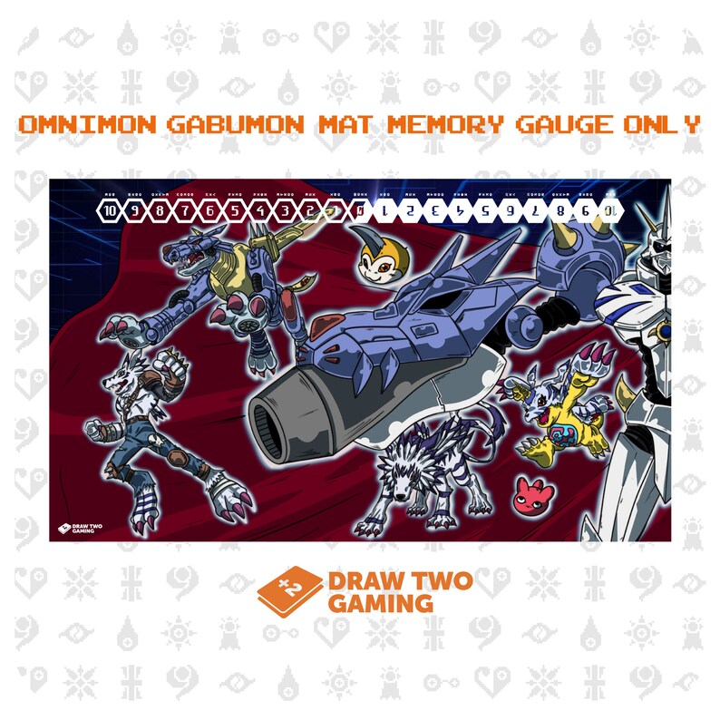 Omnimon Gabumon Side Digimon TCG Playmat Etsy