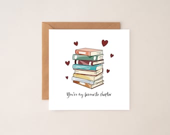 You’re my favourite chapter bookish card | anniversary card | valentines card|  bookish gift