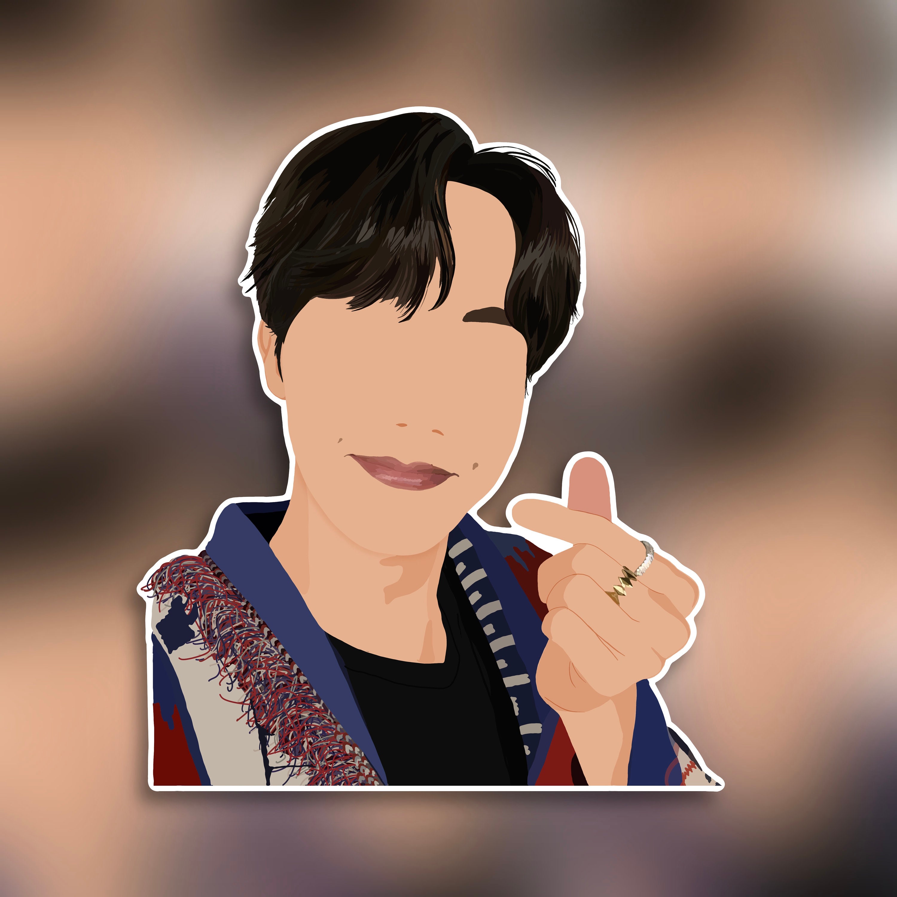 BTS Sticker Bts Stickers BTS Kpop Sticker Waterbottle Etsy