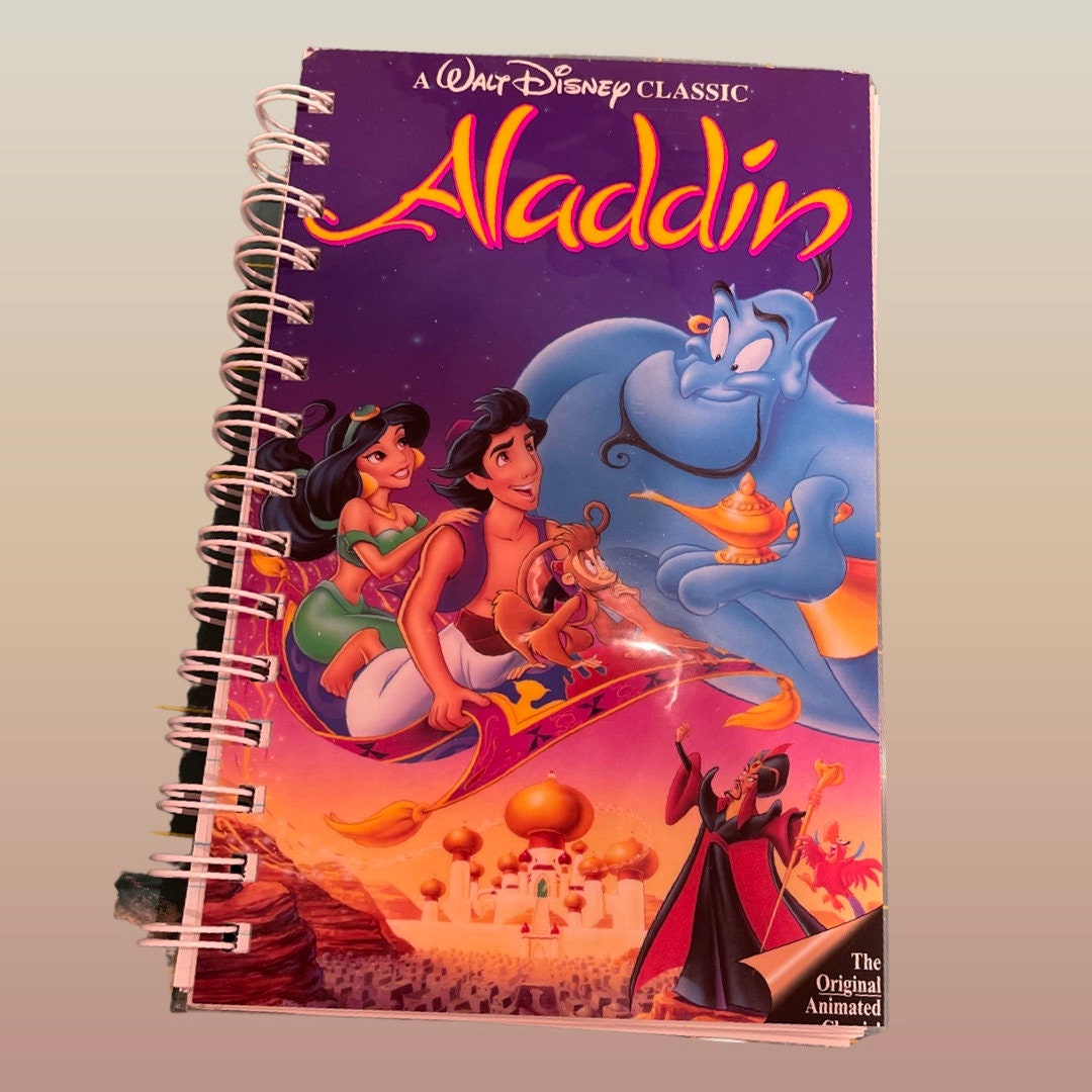 VHS Notebook Aladdin Notebook Disney VHS Journal Disney Etsy
