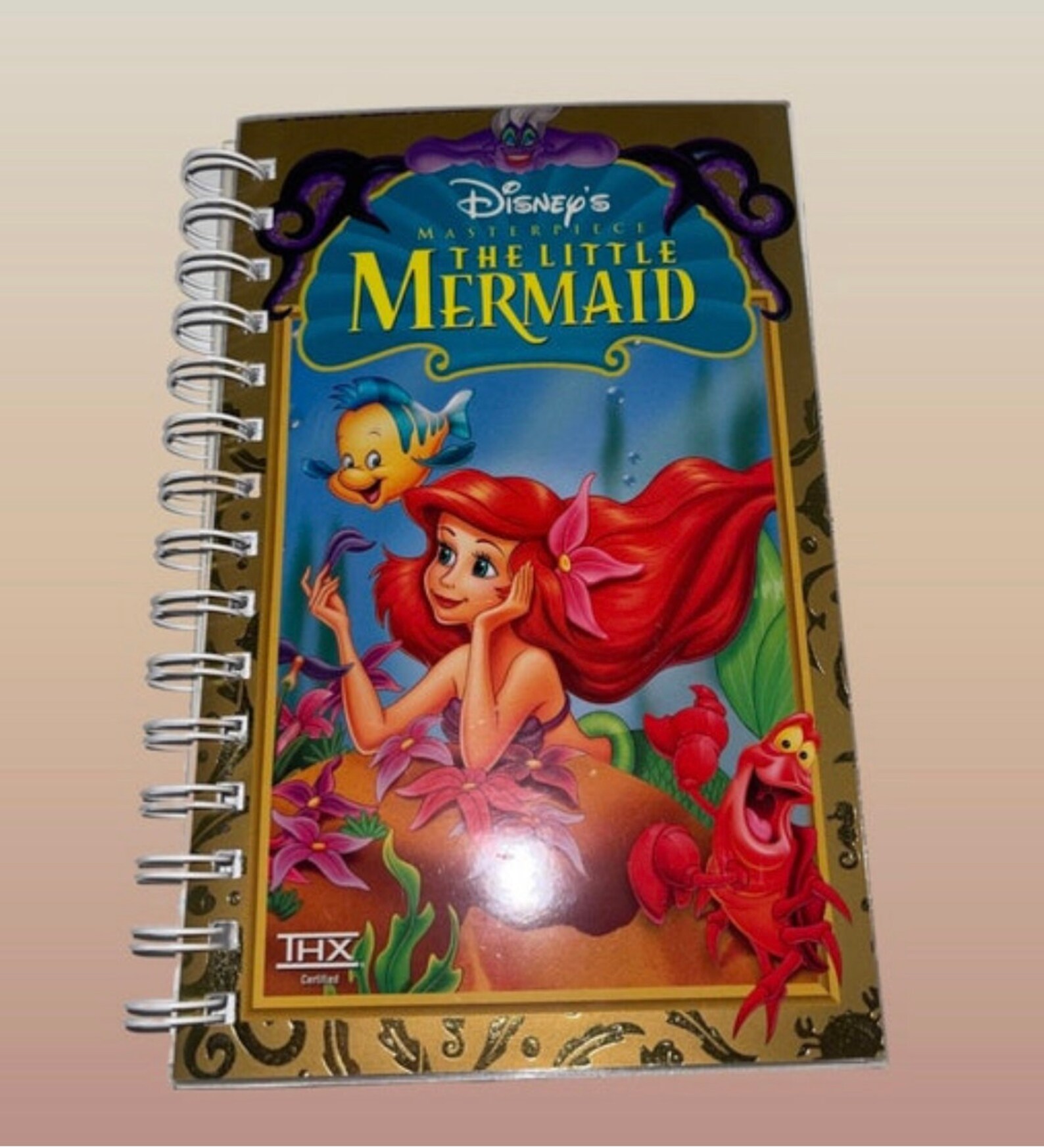 VHS Notebook VHS Upcycled Notebook Birthday Gift Disney Etsy