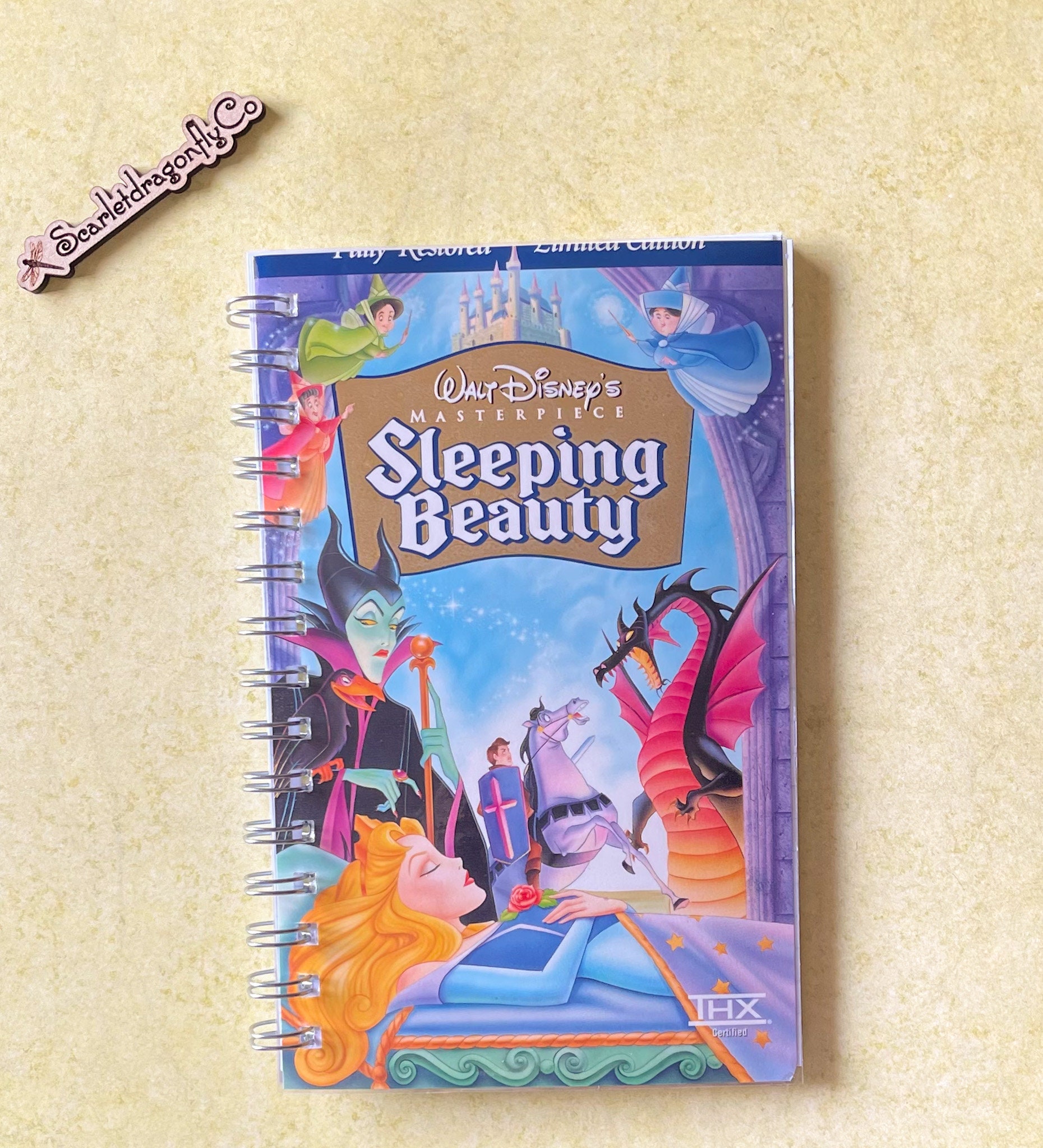 VHS Notebook Sleeping Beauty Notebook Disney Notebook VHS Etsy