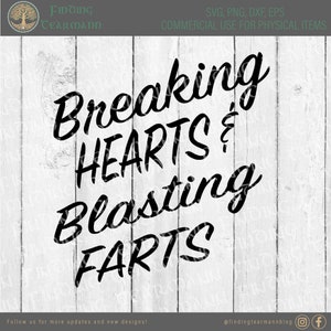 Rompiendo corazones y voladuras pedos tipográficos Descargar *SVG, PNG, &MÁS*