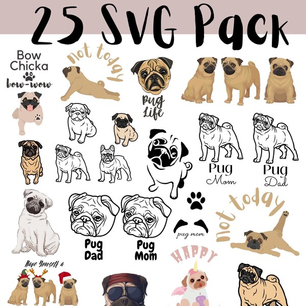 Peeking Pug Svg Pug Head Svg Dog Svg Pug Face Svgcute Pug - Etsy Canada