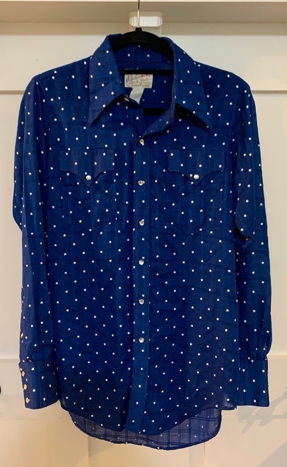 1960's Rockmount Ranch Wear Pearl Snap Square Danc