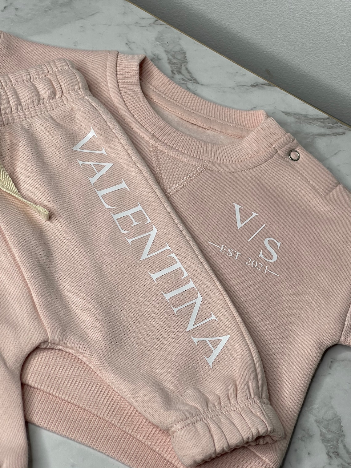 Newborn toddler tracksuit set personalised childrens Etsy