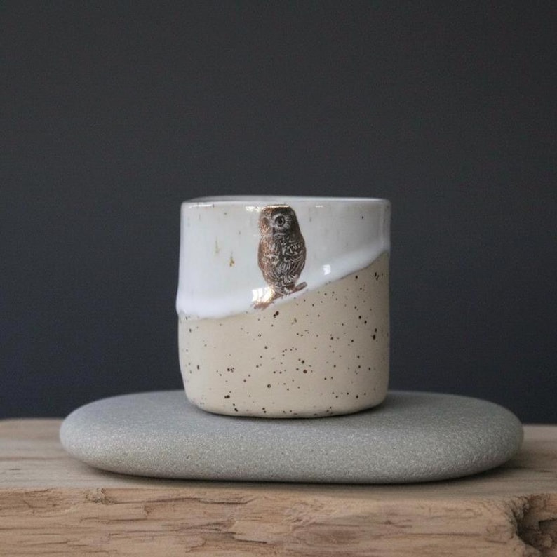 Hedwig and Emilia mugs, hand-thrown stoneware ceramics image 12