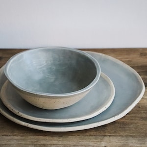 Collection Tableware Set Stoneware Ceramic Plate Bowl