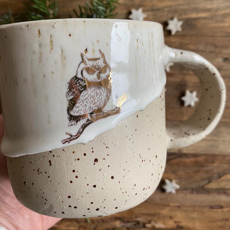 Hedwig and Emilia mugs, hand-thrown stoneware ceramics image 9