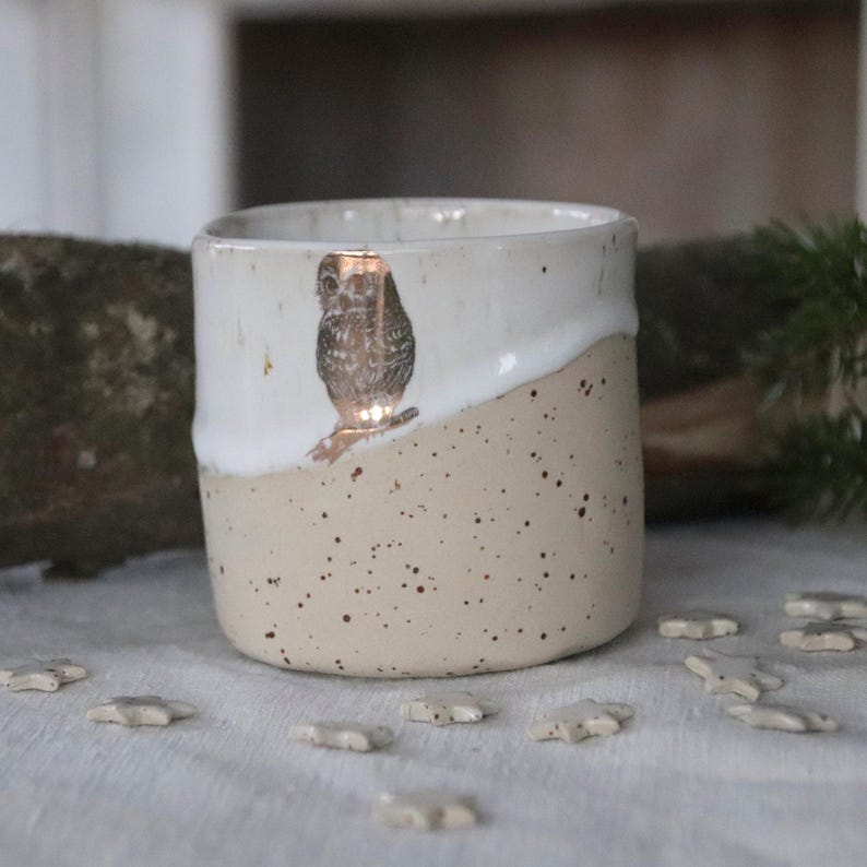 Hedwig and Emilia mugs, hand-thrown stoneware ceramics image 1