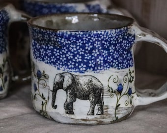 Ceramic mug with handle ELEPHANT, 300 ml