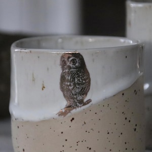 Hedwig and Emilia mugs, hand-thrown stoneware ceramics image 11