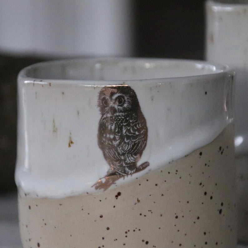 Hedwig and Emilia mugs, hand-thrown stoneware ceramics image 11