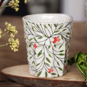 Ceramic mug 200ml, tendril POETRY