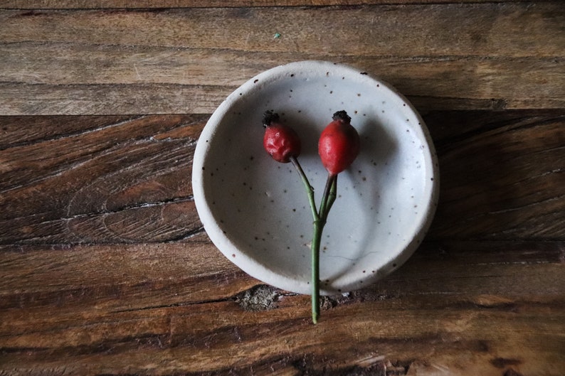 Ceramic plate small 7 cm, Min bowls, sushi plates, jewelry bowl, spice bowl, wasabi ginger plate, ring plate, samples image 5